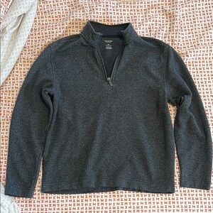 Men's Gray Quarter-Zip Sweater